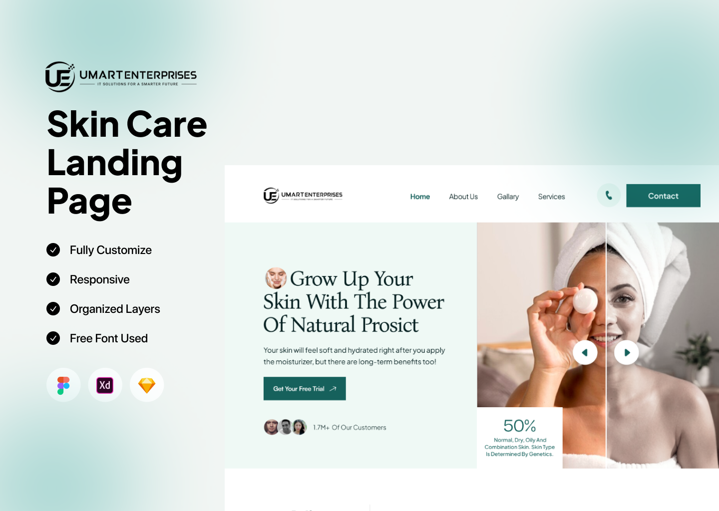 Skin Care Landing Page